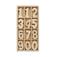 1.5" Punch Cut Wood Numbers Set by Make Market®