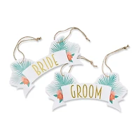 Kate Aspen® Tropical Chic Bride & Groom Chair Signs