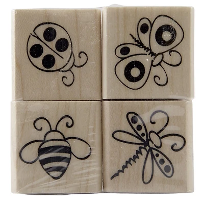 6 Pack: Bugs Wood Stamp Set by Recollections™