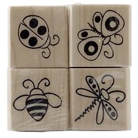 6 Pack: Bugs Wood Stamp Set by Recollections™