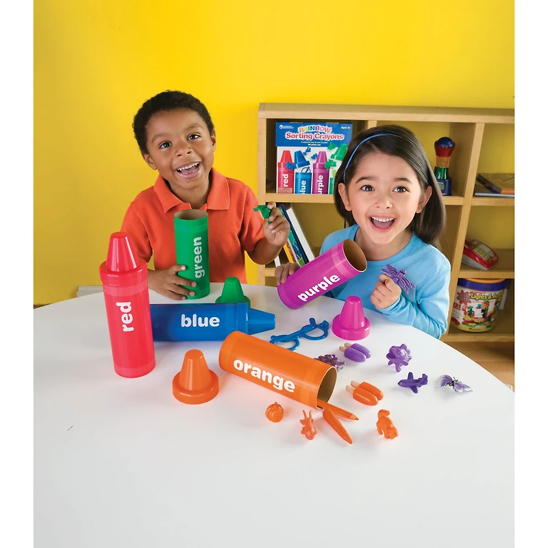 Rainbow Sorting Crayons