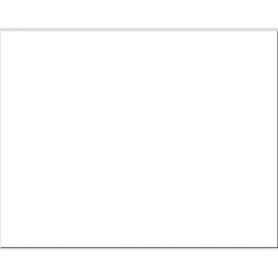 Pacon® White Railroad Poster Board, 22" x 28
