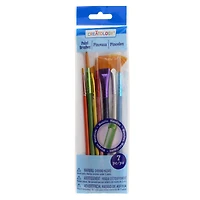 12 Packs: 7 ct. (84 total) Metallic Paint Brushes by Creatology®