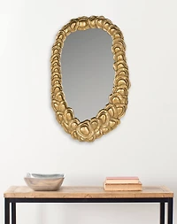 Garland Mirror in Antique Gold