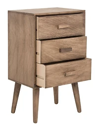 Pomona 3 Drawer Chest in Chocolate