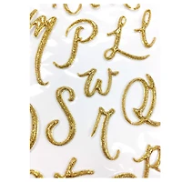 Gold Glitter Puffy Alphabet Stickers by Recollections™