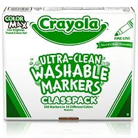 Crayola® Classpack® Ultra-Clean Fine Line Markers, Pack of 200