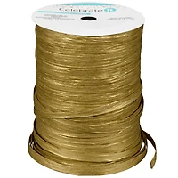 75yd. Gold Metallic Raffia Ribbon By Celebrate It™