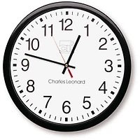 14" Thinline Quartz Wall Clock With 12" Dial