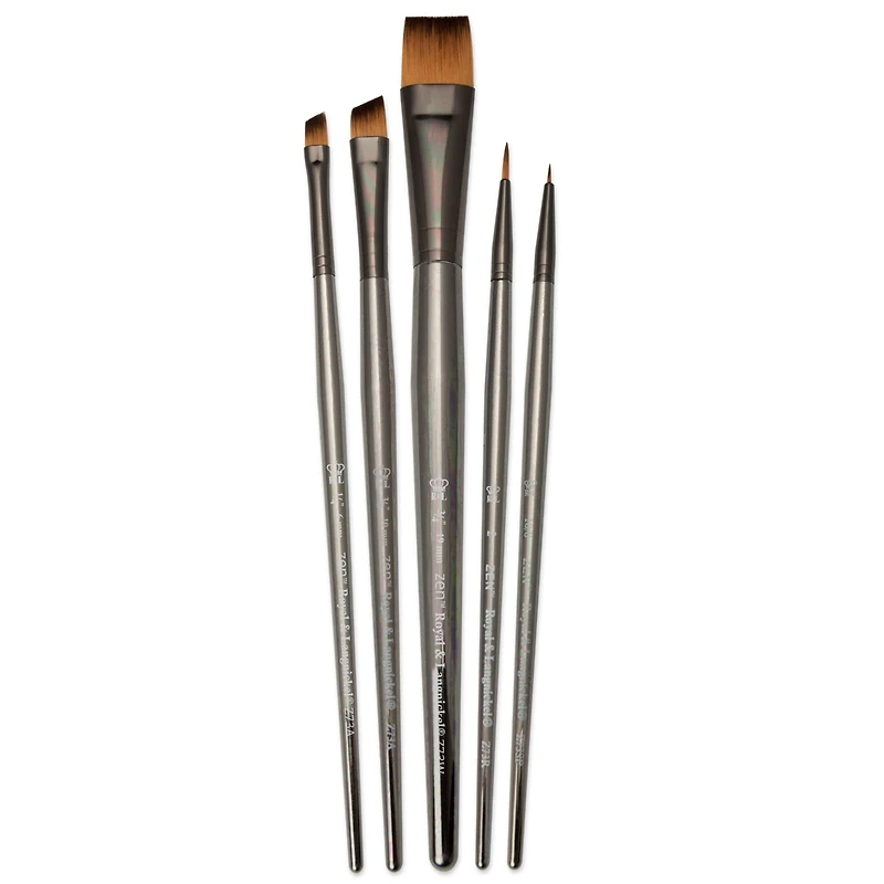 12 Packs: 5 ct. (60 total) Zen™ Series 73 All Media Premium Brush Set