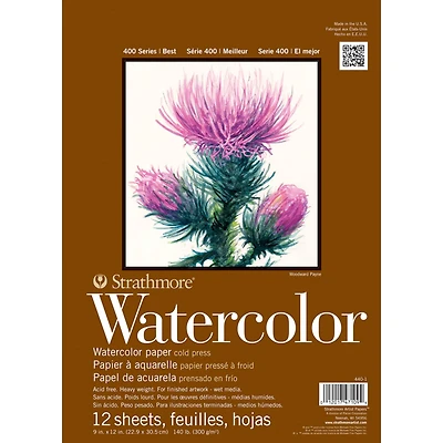 Strathmore® 400 Series Wired Watercolor Paper Pad