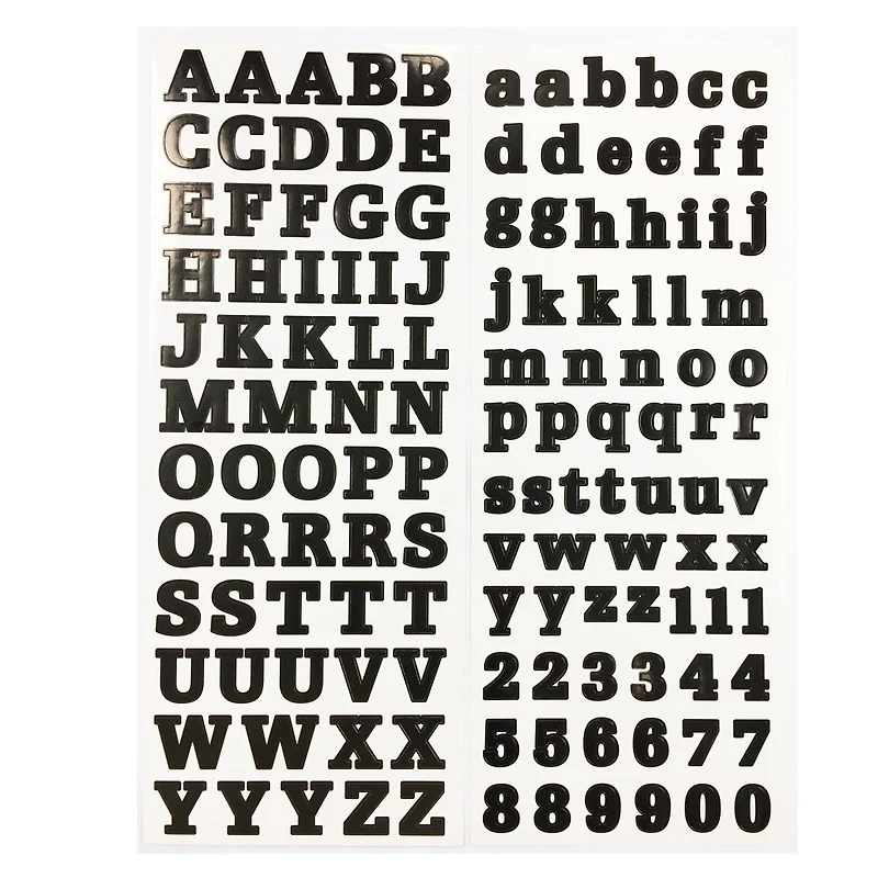 Black Small Font Alphabet Stickers by Recollections™