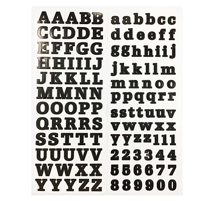 Black Small Font Alphabet Stickers by Recollections™