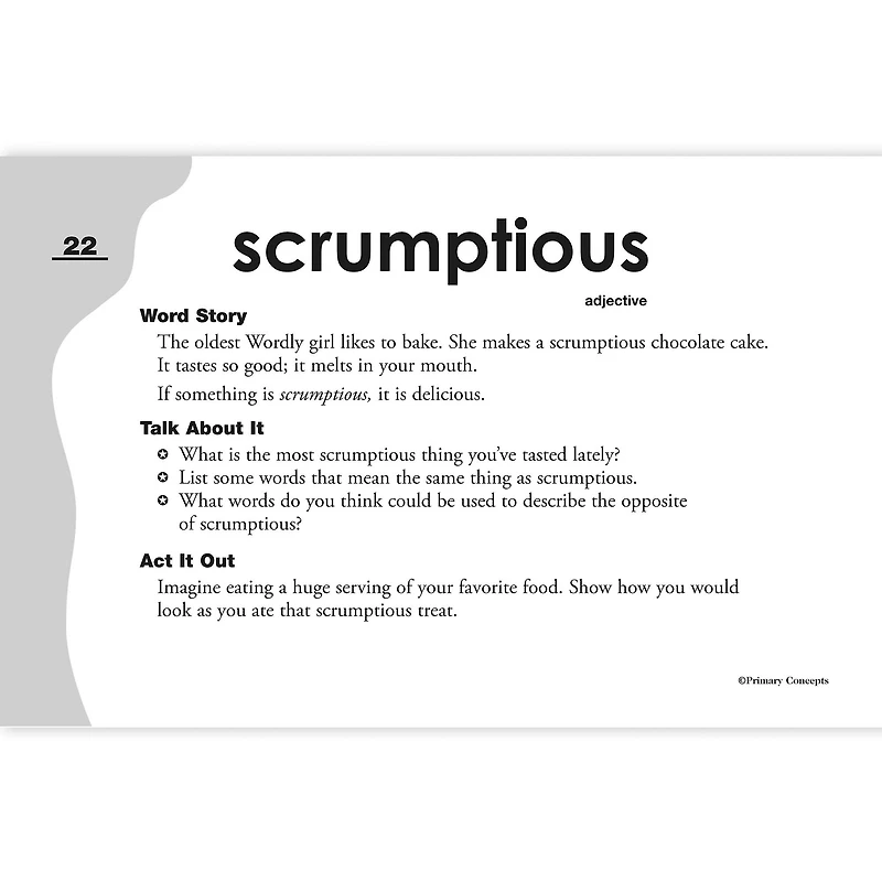 Primary Concepts™ Word Of The Day Flip Chart