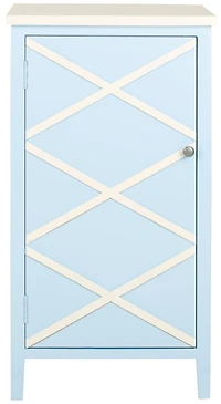 Cary Cabinet in Light Blue & White