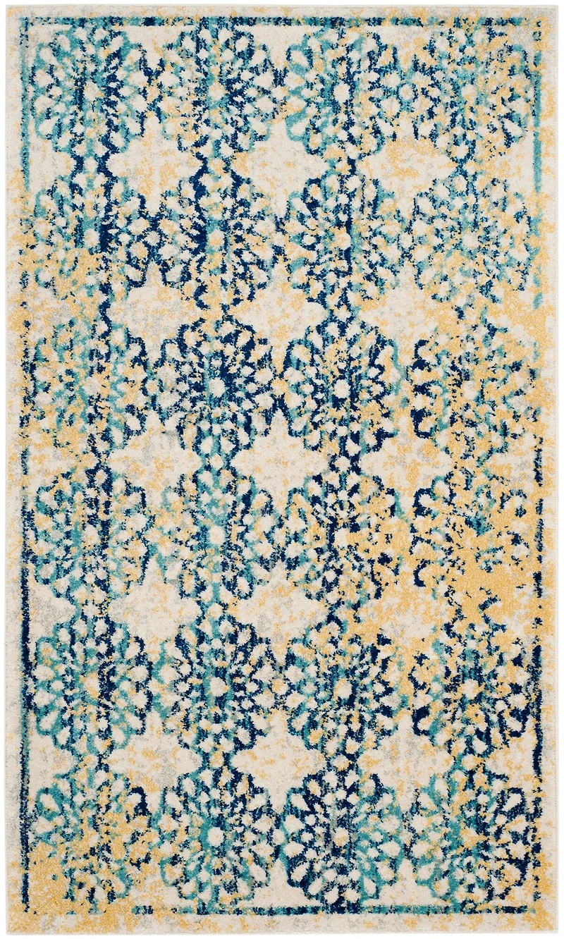 Evoke Transitional Floral 3' X 5' Area Rug
