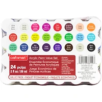 Acrylic Paint 24 Piece Set by Craft Smart®