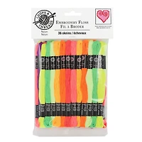 Neon Embroidery Floss By Loops & Threads®