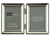 24 Pack: Metal Hinged 2-Opening Mini Frame by Studio Décor®