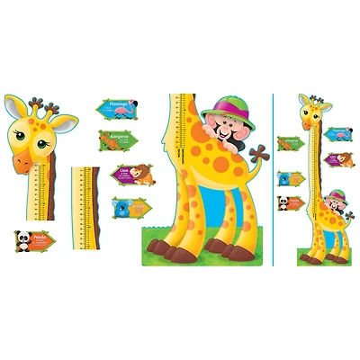 Trend Enterprises Giraffe Growth Chart Bulletin Board Set