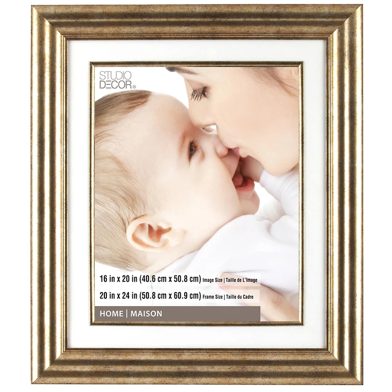 4 Pack: Champagne Frame, 20" x 24" With 16" x 20" Mat, Home Collection By Studio Décor®