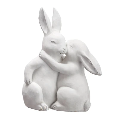 10" Bunny Couple Figurine