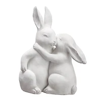 10" Bunny Couple Figurine