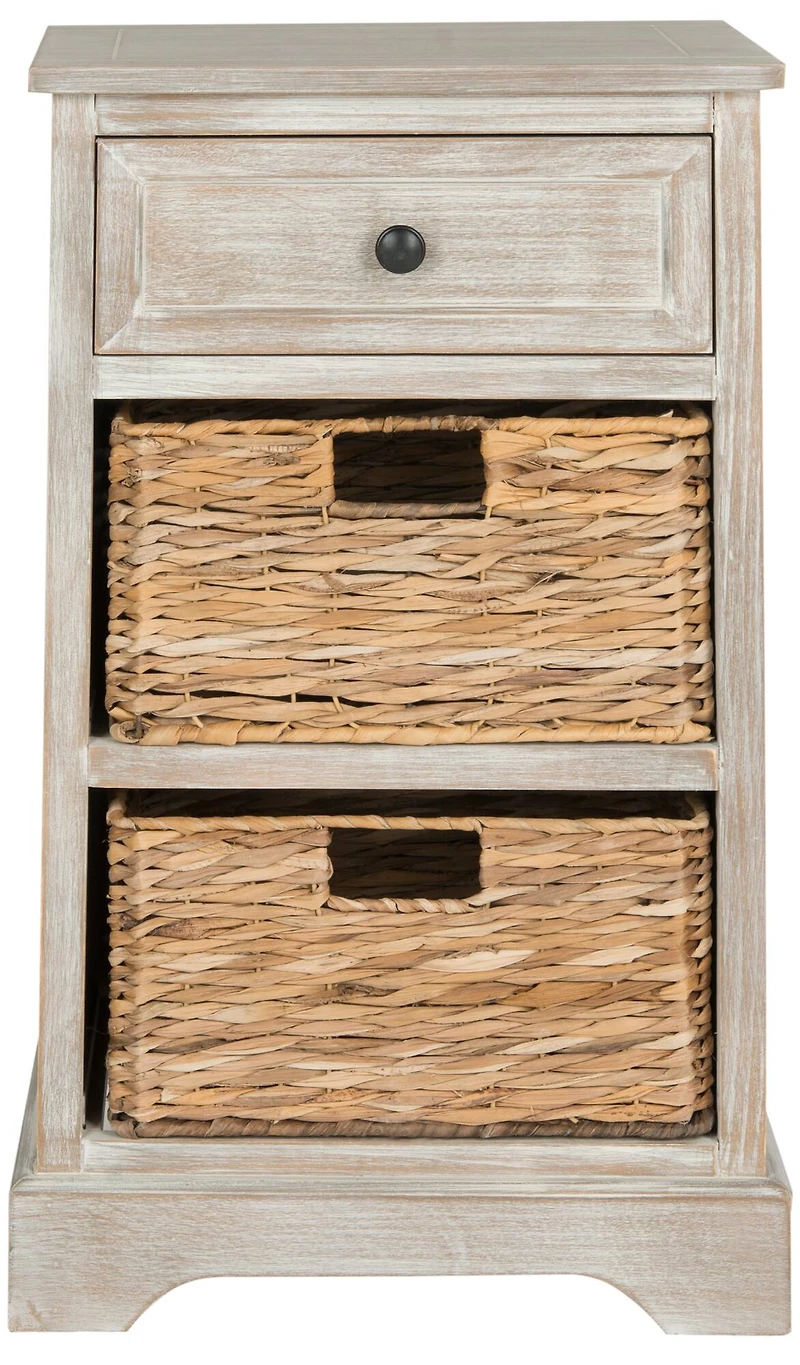 Carrie Side Table in White Washed