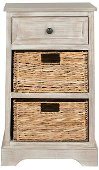 Carrie Side Table in White Washed