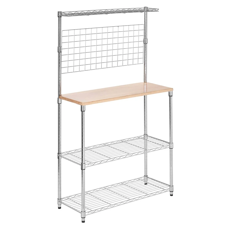 Honey Can Do 2-Shelf Chrome Urban Baker's Rack