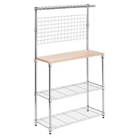 Honey Can Do 2-Shelf Chrome Urban Baker's Rack