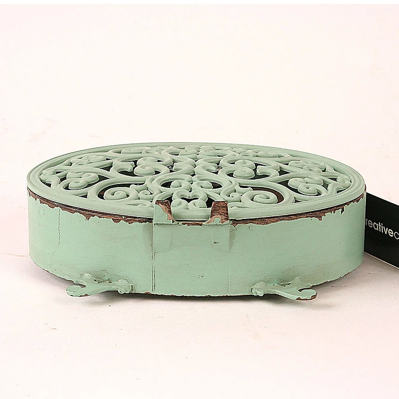 Hello Honey® Aqua Pewter Mantle Clock