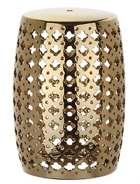 Lacey Garden Stool in Gold