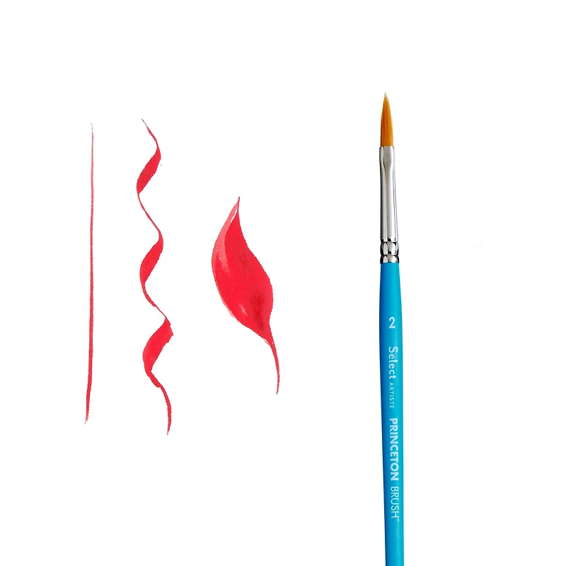 Princeton™ Select™ Artiste Series 3750 Short Handle Pointed Filbert Brush