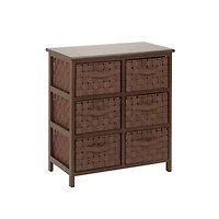 Honey Can Do 6 Drawer Woven Strap Storage Chest
