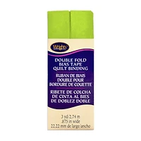 7/8" Lime Green Double Fold Bias Tape Quilt Binding - 3 Yards