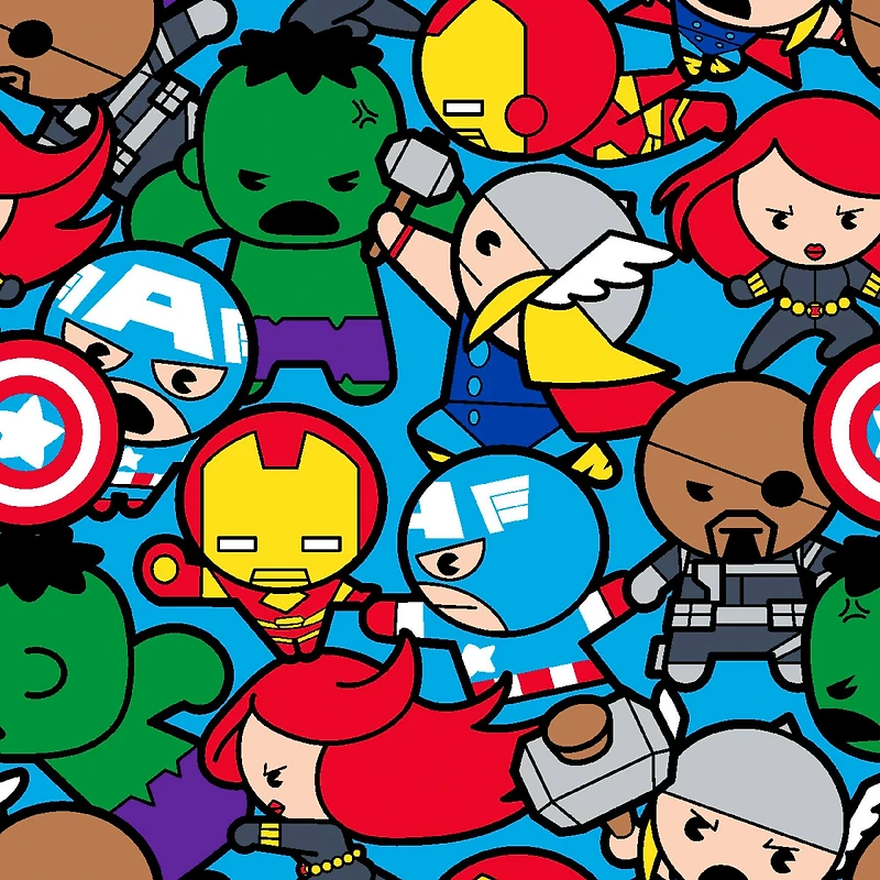Marvel® Avengers Multi All in the Pack Quilting Cotton Fabric