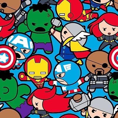 Marvel® Avengers Multi All in the Pack Quilting Cotton Fabric