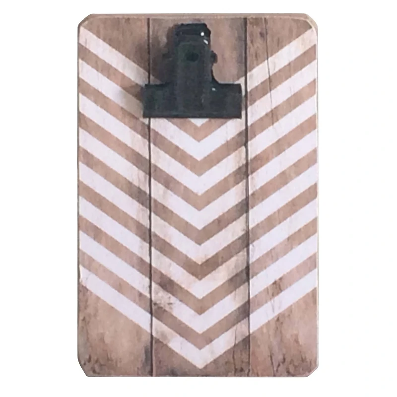 White & Natural Chevron Mini Clip Frame by Studio Décor®