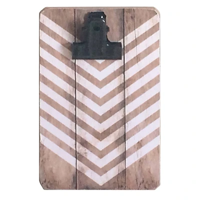 White & Natural Chevron Mini Clip Frame by Studio Décor®