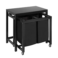 Honey Can Do Black Double Sorter Folding Table