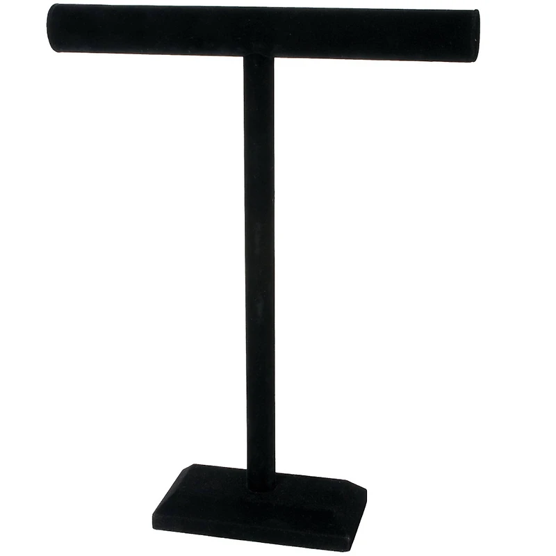 18" Black Velvet Single Bar Jewelry Stand by Bead Landing™ 