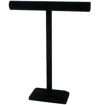 18" Black Velvet Single Bar Jewelry Stand by Bead Landing™