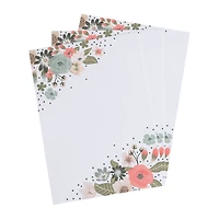 Painted Floral Flat Cards & Envelopes by Recollections™, 5" x 7"