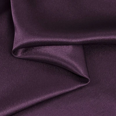 Plum Crepe Back Satin