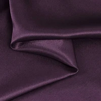 Plum Crepe Back Satin