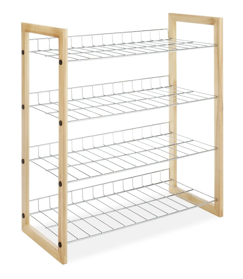 Whitmor Chromed Wire  4 Shelves Rack