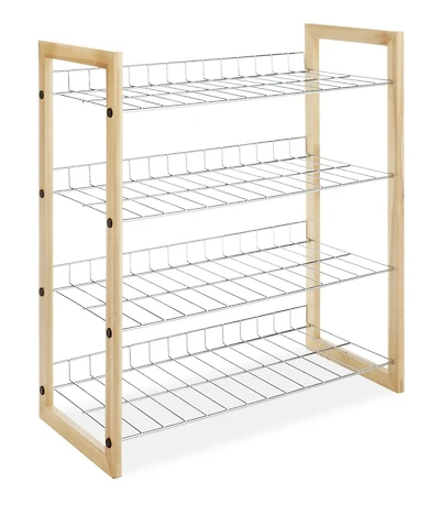 Whitmor Chromed Wire  4 Shelves Rack