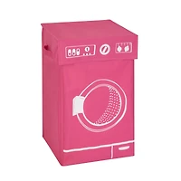 Honey Can Do Pink Washer Graphic Hamper