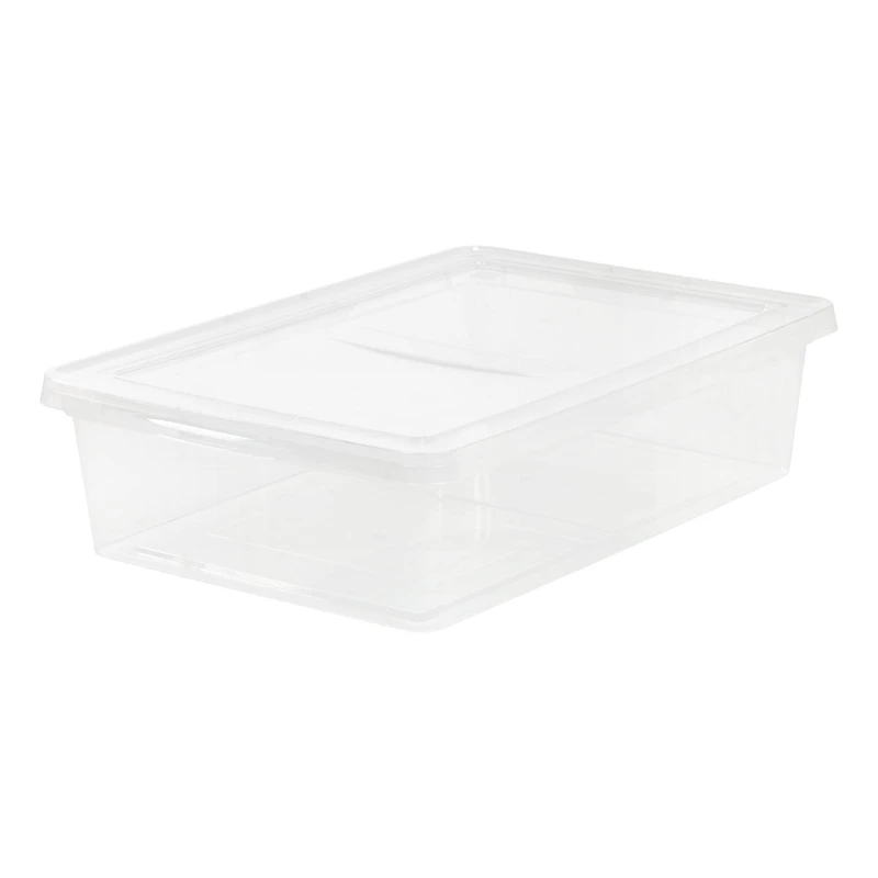 Iris® Clear 28 Qt Storage Box, 10 Pack